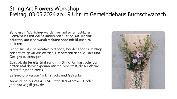 String Art Flowers Workshop